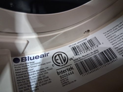 BLUEAIR dreamwell top fill humidifier - 3.7l - costal beige (model: 3331912000) image 8
