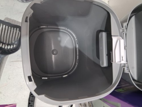 litter genie STYLE CAT LITTER DISPOSAL SYSTEM starter bundle with jumbo refill - 16" - grey (model: i000857/2043852) image 4