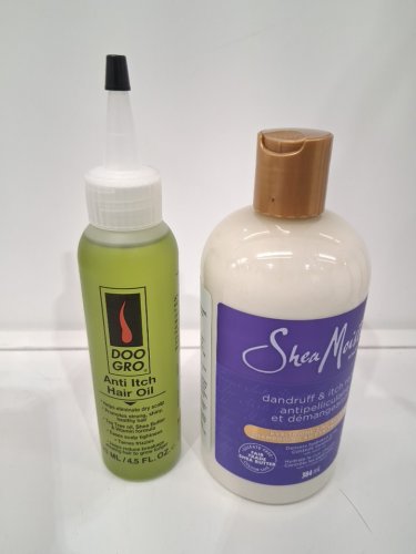 2 ASSORTED ANTI ITCH HAIR PRODUCTS - ASSORTED BRANDS, SIZES AND USES - DOO GROO / SHEA MOISTURE image 2