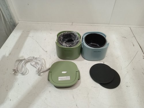 2pc GreenPan portable dishwasher-safe Heated Lunch Box set with Spill-Proof Lid - 20oz - blue/green (model: 3883883) image 3