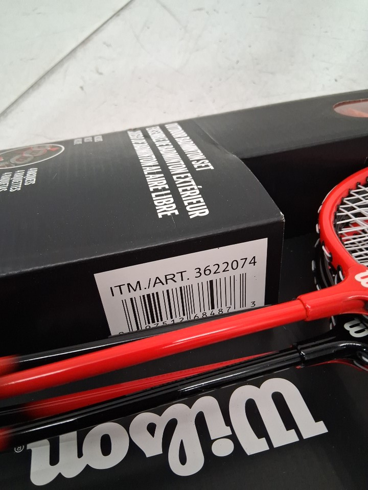 Wilson Outdoor Badminton Kit SET WITH 4 RACKETS - RED/BLACK (MODEL: 3622074) image 4
