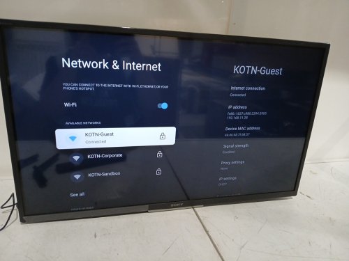 SONY Smart Tv with google tv/google assistant 720p HD LED HDR - 32" - black (model: kd-32w830k) image 3