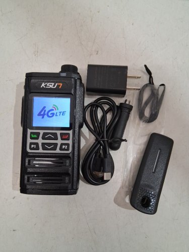 ksun bluetooth compatible 4g network radio wifi walkie talkie - black (model: ZL35) image 2