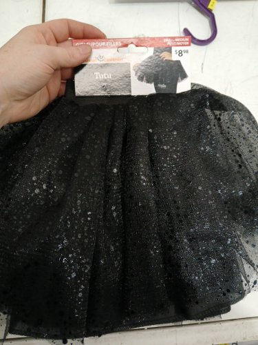 GIRL'S WAY TO CELEBRATE! SEQUIN TUTU - SMALL/MEDIUM - BLACK image 2