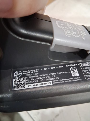 Hoover Excelerate Cordless Stick Vacuum Cleaner with LED Headlights - Grey/Black (Model: BH59010VCA) image 8