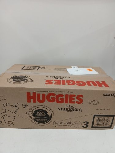 168PK HUGGIES LITTLE SNUGGLERS DISPOSABLE DIAPERS - SIZE 3 - DISNEY WINNIE THE POOH image 2