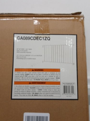 SAFETY 1ST WIDE AND STURDY METAL SLIDING GATE - EXPANDS 40" to 60" x 26.5" - WHITE (MODEL: GA089CDEC1ZQ) image 3