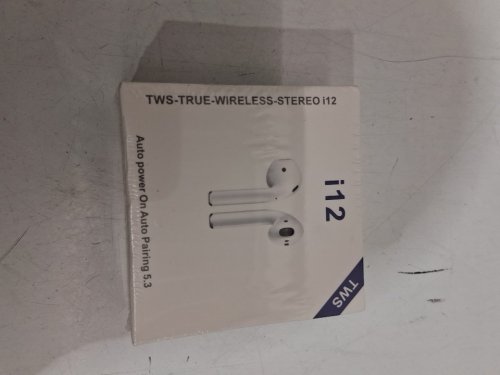 TWS I12 WIRELESS BLUETOOTH 5.0 HEADPHONES EARBUDS - WHITE (MODEL: I12) image 2