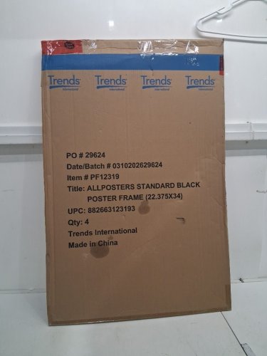 ALLPOSTERS POSTER FRAME FOR HORIZONTAL OR VERTICAL HANGING - 22.3" X 34" - BLACK (MODEL: PF12319) image 2