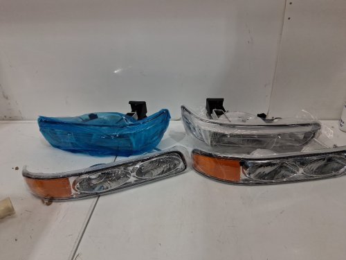 4pc weelmoto front Headlights Housing Amber Reflector - for select Chevrolet models - chrome (model:CVSV9900-10) image 8