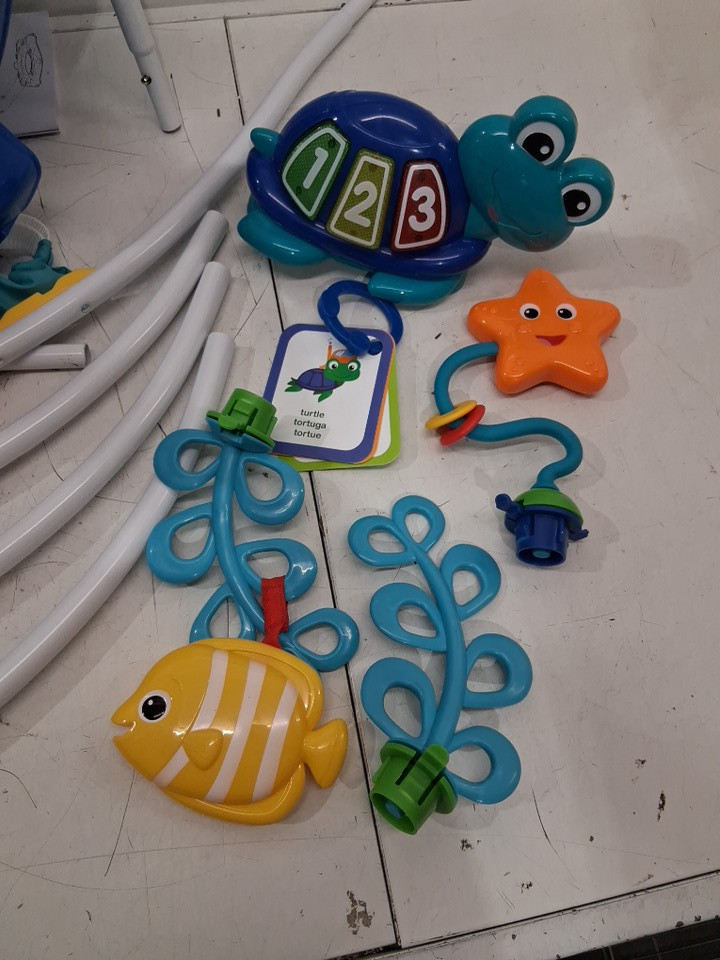 Baby Einstein Neptune's Ocean Discovery Jumper with Adjustable Height - 15+ multi-sensory toys/activities - 4 languages - Multi-colour (Model: 10455) image 4
