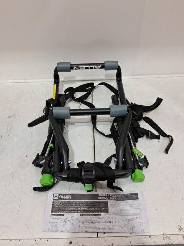 ALLEN SPORTS DELUXE TRUNK/SUV MOUNTED 2-BIKE CARRIER/RACK - black/green (MODEL: ZN102) image 3