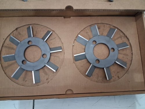 4pk heavy duty industrial 8-blade meat grinder replacement wheel/blade - silver (model: ee-40) image 7