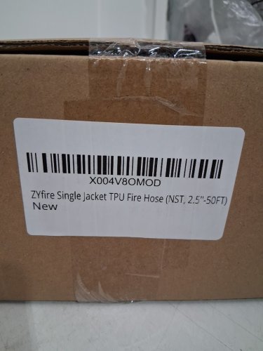 ZYfire Single Jacket TPU Lined Fire Hose with NST Brass Coupling - 2- 1/2" INNER DIAMITER - 50FT - WHITE (Model: CA-FH-SU-NST-1.7-2.5-50) image 4