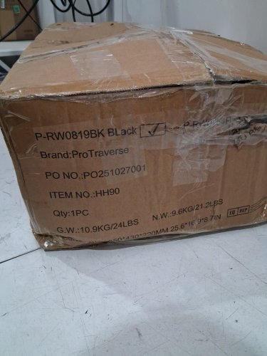 protraverce premium foldable & steerable knee scooter - 300lbs max - steel / black (model : HH90) image 3