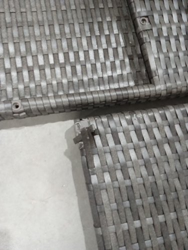 3pc outdoor rattan patio furniture set - 2 chairs & glass side table - gray - (model: hw74912gr) image 6