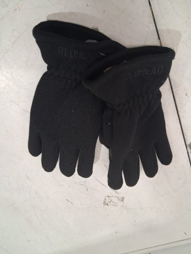 UNISEX redhead thermal fleece gloves- medium-black image 2