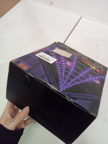 Outdoor Spider Web Lights Halloween Decorations - 135 leds - 16ft - 9 light modes - purple image 3