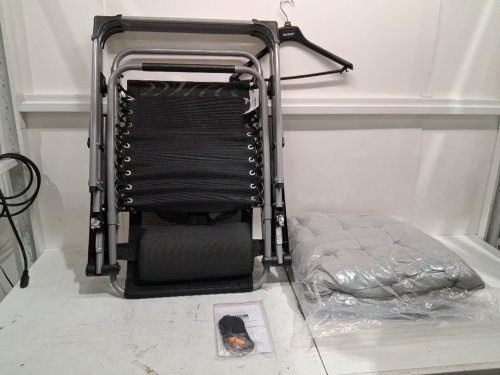 VEVOR Zero Gravity Recliner Lounge Chair - 26" - grey (model:hqb-fan002) image 3