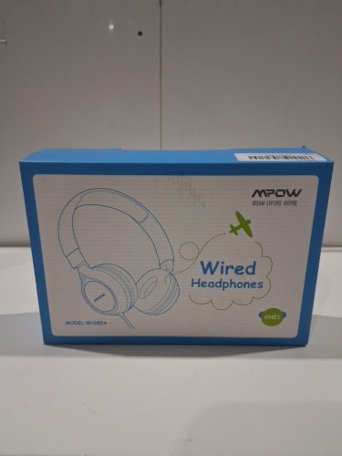KIDS' MPOW CHE1 Wired OVER THE HEAD Headphones - GREEN/BLUE - (Model: MPBH385AG) image 2