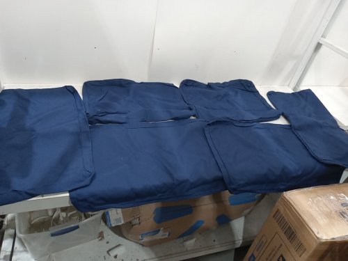 14PC outdoor patio cushion covers with uv/fade protection - 27" x 27" - navy blue (model: b662-0lf-pecc-navy) image 5