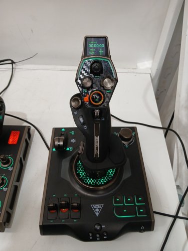 TURTLE BEACH VELOCITYONE FLIGHTDECK UNIVERSAL HOTAS SIMULATION SYSTEM JOYSTICK AND THROTTLE FOR AIR/SPACE COMBAT SIMULATION ON WINDOWS 10/11 PC - TOUCH DISPLAY AND 139 PROGRAMMABLE CONTROLS (MODEL: TBS-0724-05) image 6