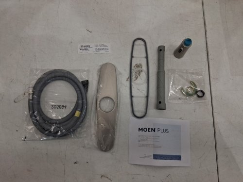Moen Adler One-Handle High Arc Pulldown Kitchen Faucet with Power Clean and optional deck plate - Spot Resist Stainless (MODEL: 87233SRS) image 7