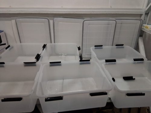 6PK IRIS WEATHERTIGHT STORAGE BOX - 19qt - CLEAR - (MODEL: UCB-SS) image 3