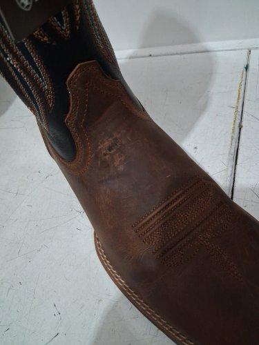men's ariat Sport Rustler Western Boot - size 8.5 (extra wide) - Brute Brown/Tack Room Black (style: 10025127) image 8