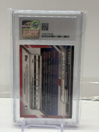 CSG GRADED 9 MINT 2016 BOWMAN DRAFT (1ST BOWMAN) BO BICHETTE ROOKIE CARD #BD-74 image 4