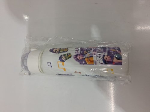 k-pop demon humters plastic flip-straw water bottle - 27oz - white/assorted colours image 2