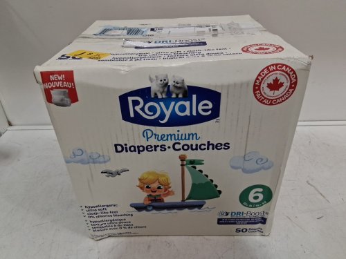 25PK ROYALE PREMIUM DISPOSABLE DIAPERS - SIZE 6 image 4