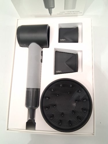 laifen se high speed hair dryer with 2 nozzle attachments and travel bag - black - (model: SE) image 4
