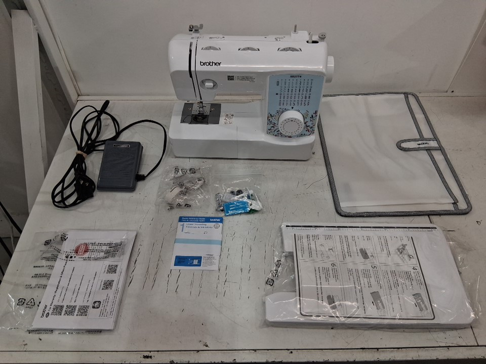 Brother Sewing and Quilting Machine with 37 Built-In Stitches, Wide Quilting Table, Automatic Needle Threader, Drop-In Top Bobbin, 1-Step Buttonhole, 8 Included Presser Feet and Bright LED Work Area - White (Model: XR3774) image 3