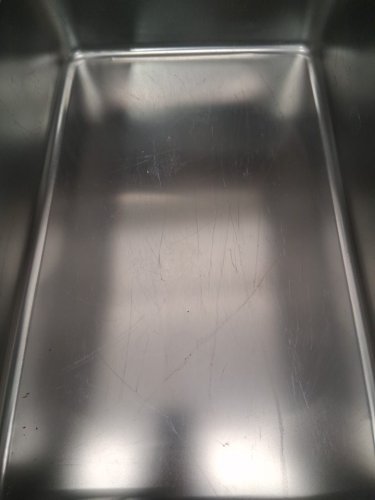 STAINLESS STEEL CAT LITTER BOX WITH LID AND SCOOP - 17" X 13" X 6" - GREY/SILVER (MODEL: PSK202) image 4