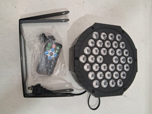 Javik Slim LED Stage Lights with 36 LED Lights, 7 Modes, and Remote Control - 7" - Black (Model: LSPA36RC) image 3