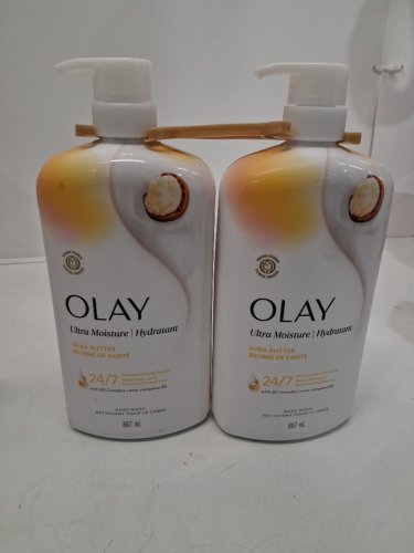 2PK OLAY ULTRA MOISTURE BODY WASH WITH VITAMIN B COMPLEX - SHEA BUTTER - 887ML image 2