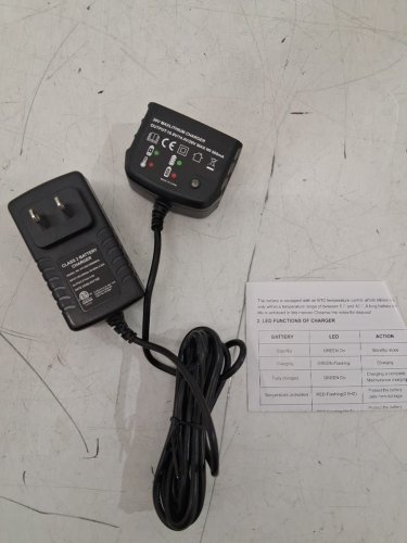 Battery Charger - for Black & Decker Battery - 20v - black (MODEL: hy13021000500ul) image 2