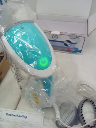 beautural handheld garment steamer - white/aqua (model: hj-3000b) image 4