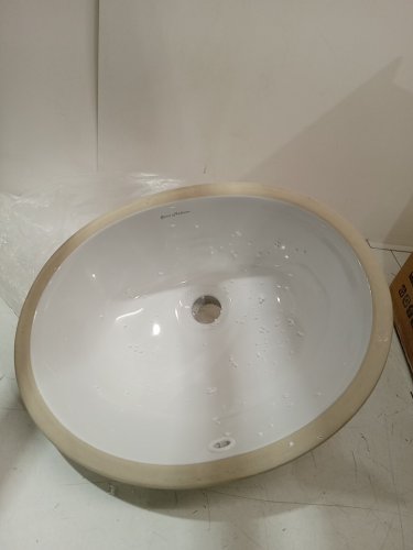 swiss madison plaisir Oval Under-Mount Bathroom Sink - 16.5" - white image 3