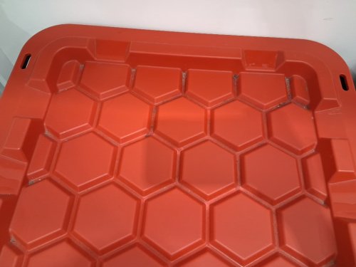 2PK Accent Pro Series heavy duty tote storage bin - 120l - red/black (model: 2277460) image 3