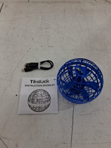 Tikduck Flying Hover Fidget Hand Controlled Mini Drone Cosmic Globe Ball - Ages 6+ - Blue/RGB image 3