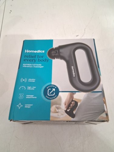HoMedics Portable Full-body Vibration Massager - Black (Model: HHP-120-WMT) image 2