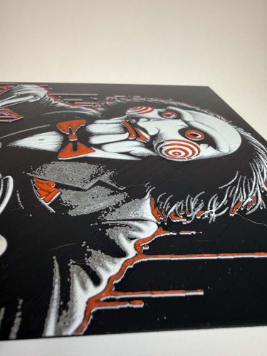 8"x8" 3D Printed- Jigsaw from SAW- Textured Photo image 3