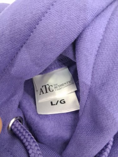 ATC EVERYDAY FLEECE HOODIE  - purple - large (model: ATCF2500) image 3