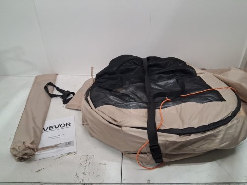 vevor screen house tent - 10ft x 9.2ft - 4 - 8 person - white/beige (model : 121132) image 5