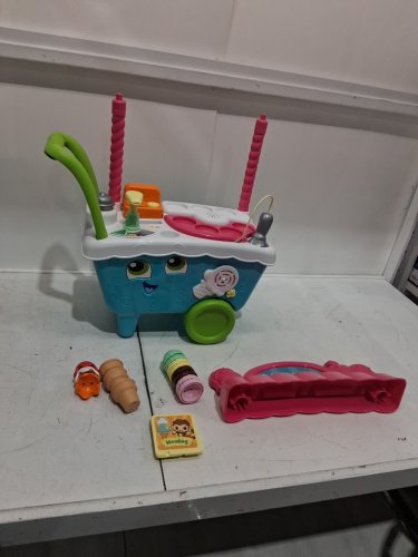 LEAPFROG SCOOP AND LEARN PLASTIC ICE CREAM CART TOY SET - FOR KIDS AGED 2+YRS - multicolour (MODEL: 80-600700) image 4