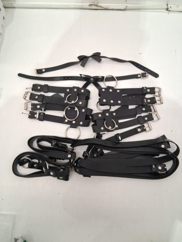 8+ ASSORTED BDSM PRODUCTS - assorted sizes and uses - black image 2