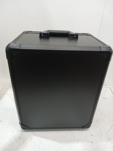 6 tray aluminum alloy display and transport case for action figures - 17" x 14" x 10" - black image 9