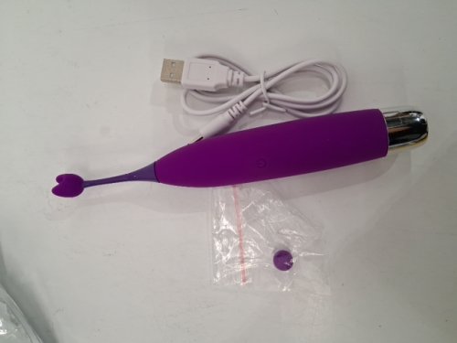High-Frequency Rechargeable G-spot Clitoris Vibrator - ten modes - purple image 3